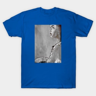 Woman with a fan T-Shirt